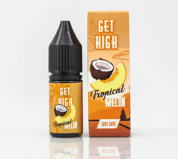 Жидкость Get High Salt Tropical Melon 10ml 30mg на солевом никотине со вкусом кокоса и дыни