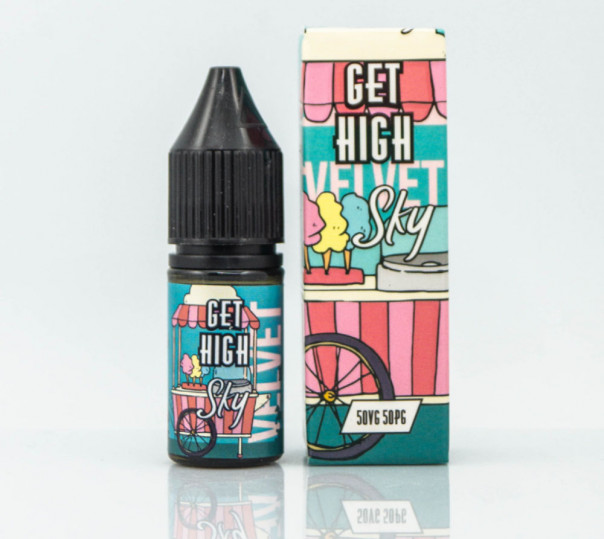 Жидкость Get High Salt Velvet Sky 10ml 30mg на солевом никотине со вкусом сахарной ваты