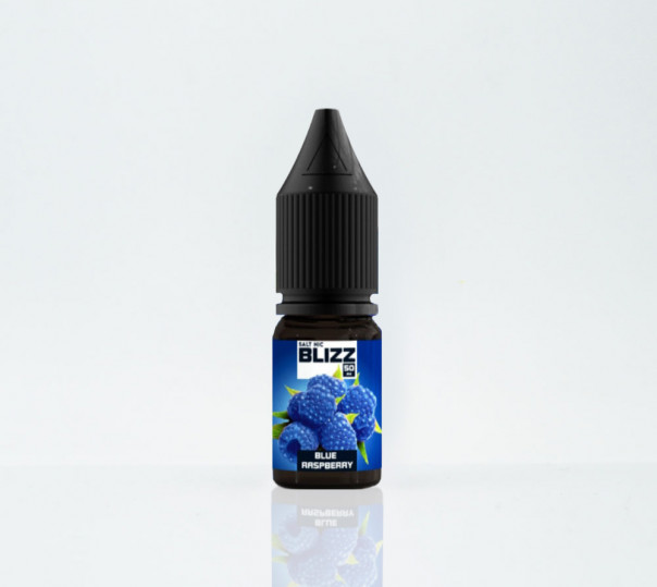 Рідина Blizz Salt Blue Raspberry 10ml 25mg на сольовому нікотині зі смаком блакитної малини