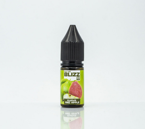 Рідина Blizz Salt Guava and Apple 10ml 25mg на сольовому нікотині зі смаком гуави та яблука