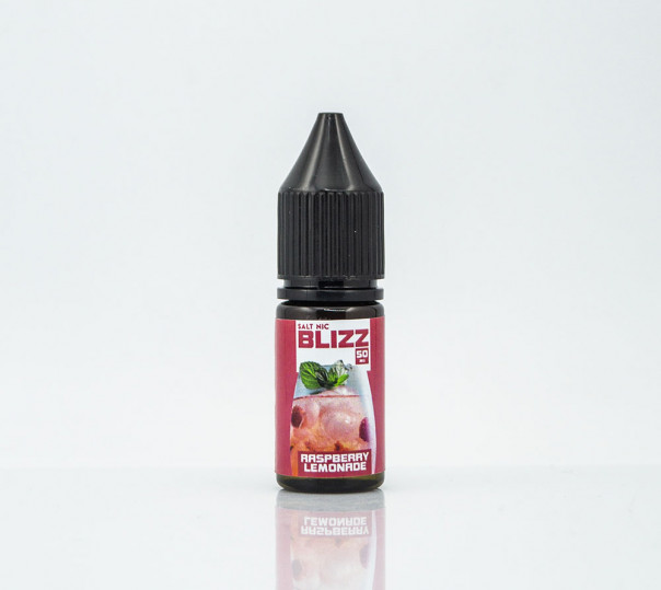 Жидкость Blizz Salt Raspberry Lemonade Ice 10ml 25mg на солевом никотине со вкусом малинового лимонада