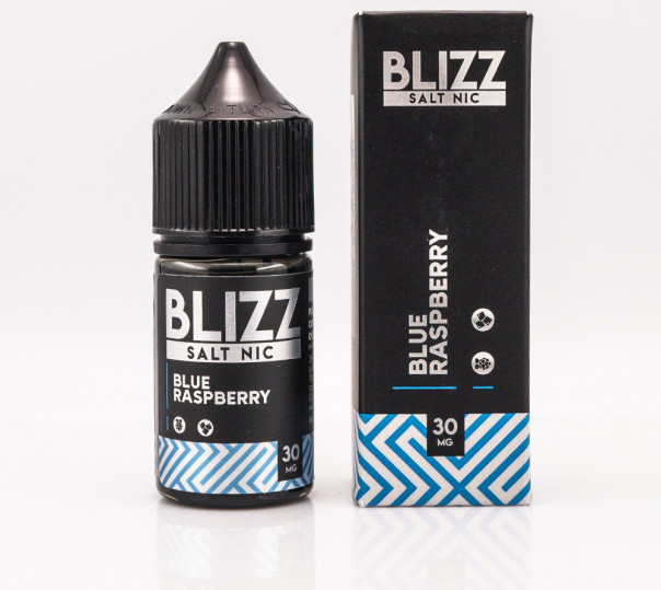 Рідина Blizz Salt Blue Raspberry 30ml 30mg на сольовому нікотині зі смаком блактиної малини