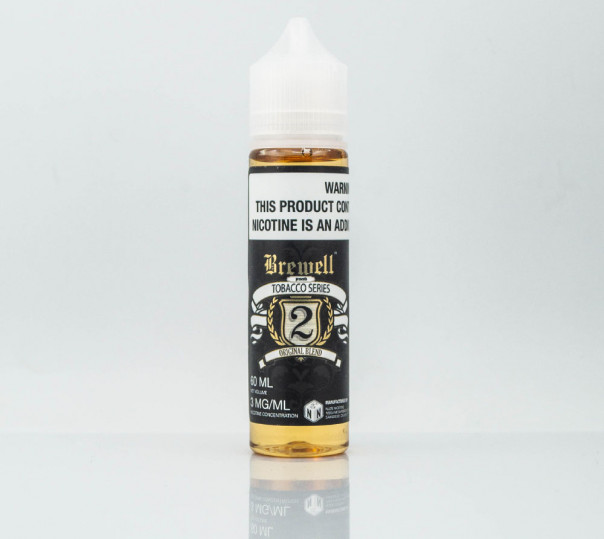 Рідина Brewell Tobacco Series Organic Original Blend 60ml 3mg на органічному нікотині зі смаком тютюнового листа