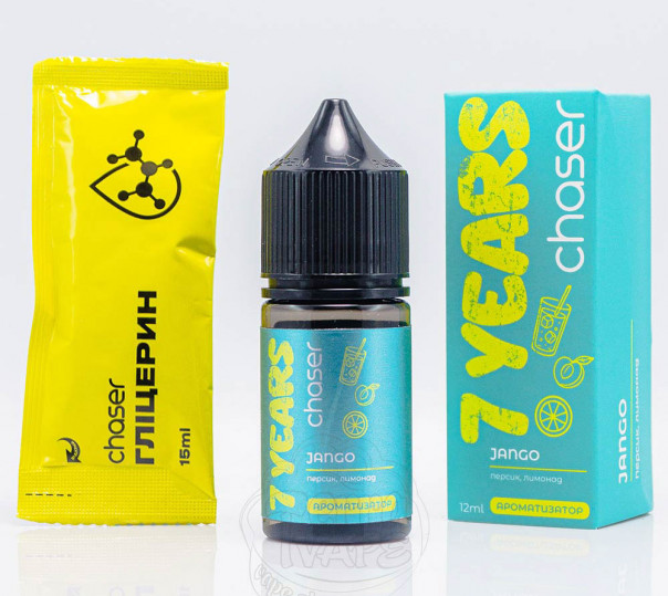Жидкость Chaser 7 Years Jango Salt 30ml 50mg со вкусом персикового лимонада (набор компонентов) Жидкость Chaser 7 Years Jango Salt 30ml 50mg со вкусом персикового лимонада (набор компонентов)