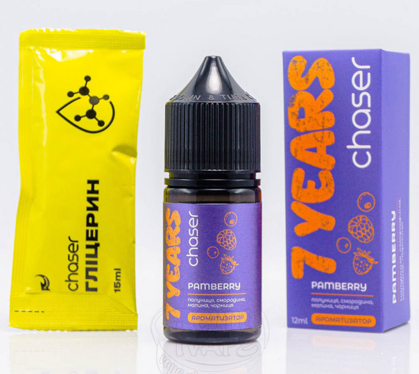 Жидкость Chaser 7 Years Pamberry Salt 30ml 50mg со вкусом ягодного микса (набор компонентов) Жидкость Chaser 7 Years Pamberry Salt 30ml 50mg со вкусом ягодного микса (набор компонентов)