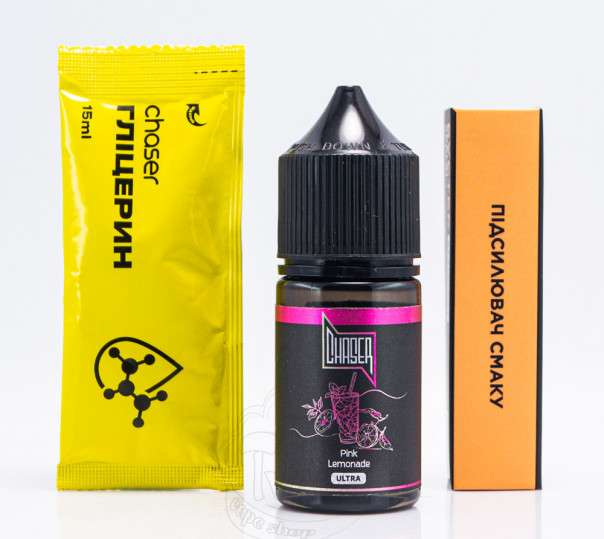 Рідина Chaser Black Ultra Salt Pink Lemonade 30ml 65mg зі смаком рожевого лимонаду (набір компонентів)