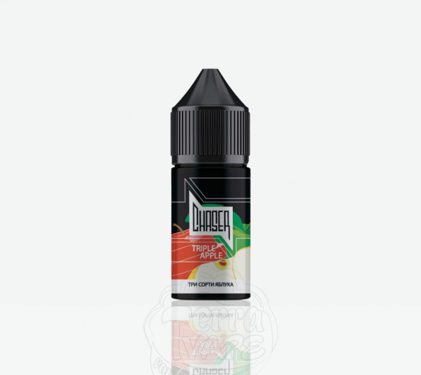 Рідина Chaser Black Salt Triple Apple 30ml 50mg на сольовому нікотині зі смаком яблук