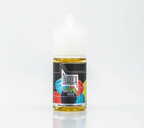 Жидкость Chaser Black Salt Triple Razz 30ml 30mg на солевом никотине со вкусом ягод