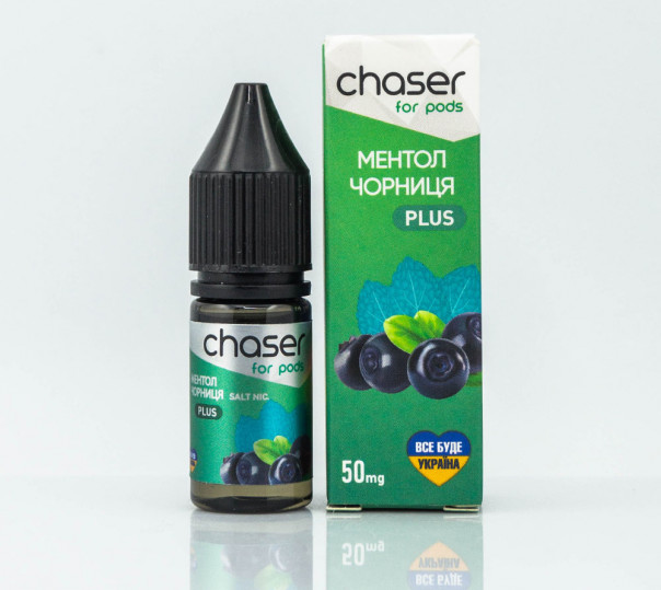 Рідина Chaser For Pods Balance Salt Ментол Чорниця 10ml 30mg на сольовому нікотині