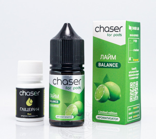 Рідина Chaser For Pods Balance Salt Лайм 30ml 50mg (набір компонентів)