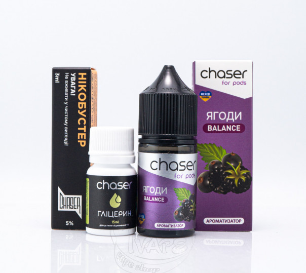 Жидкость Chaser For Pods Balance Salt Ягоды 30ml 50mg (набор компонентов)