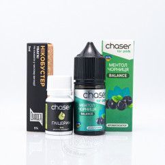 Chaser For Pods Balance Salt Ментол Чорниця 30ml 50mg