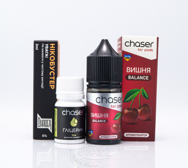 Рідина Chaser For Pods Balance Salt Вишня 30ml 65mg (набір компонентів)