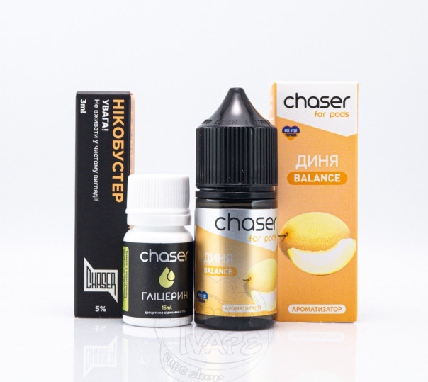 Рідина Chaser For Pods Balance Salt Диня 30ml 65mg (набір компонентів)