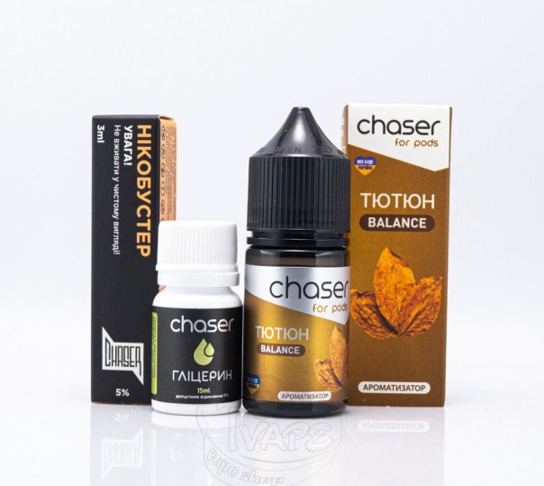 Жидкость Chaser For Pods Balance Salt Табак 30ml 50mg (набор компонентов)