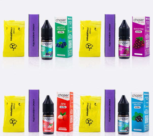 Жидкость Chaser For Pods Ultra Salt 10ml (набор компонентов)
