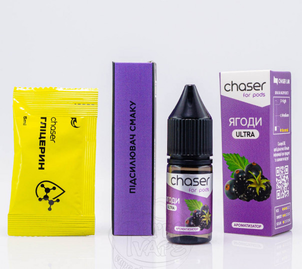 Жидкость Chaser For Pods Ultra Salt Ягоды 10ml 50mg (набор компонентов)