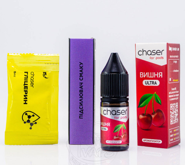 Жидкость Chaser For Pods Ultra Salt Вишня 10ml 50mg (набор компонентов)
