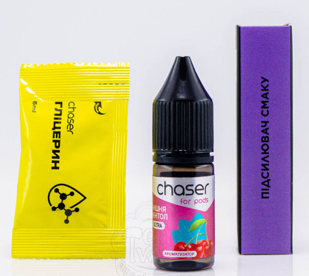 Жидкость Chaser For Pods Ultra Salt Вишня Ментол 10ml 50mg (набор компонентов)