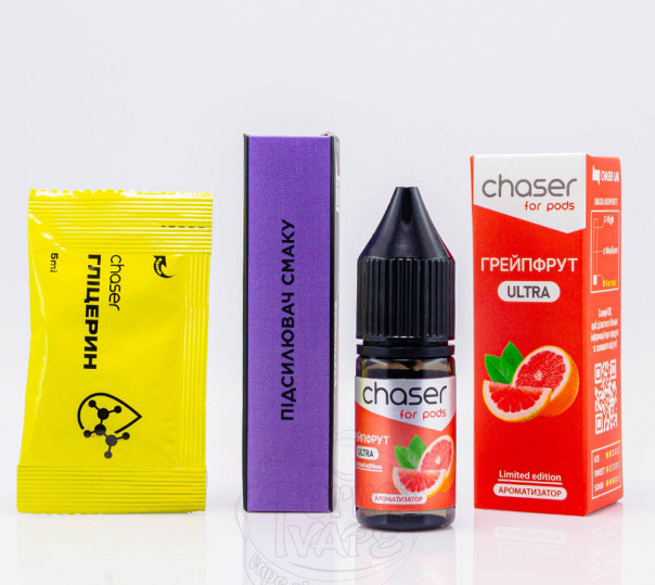 Жидкость Chaser For Pods Ultra Salt Грейпфрут 10ml 50mg (набор компонентов)