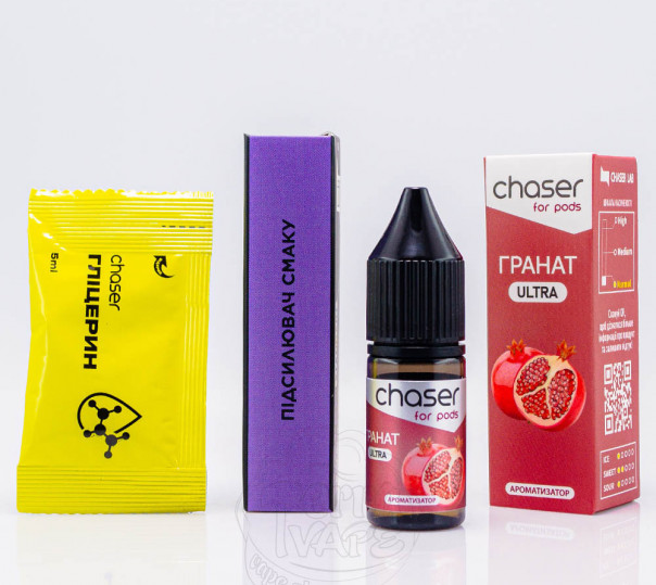 Жидкость Chaser For Pods Ultra Salt Гранат 10ml 50mg (набор компонентов)