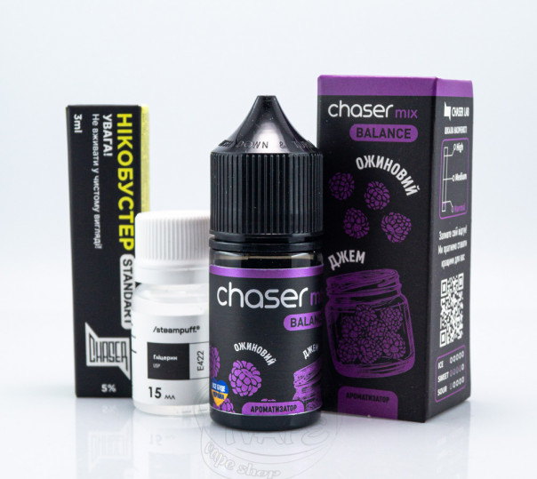 Рідина Chaser Mix Balance Salt Ожиновий джем 30ml 50mg (набір компонентів)