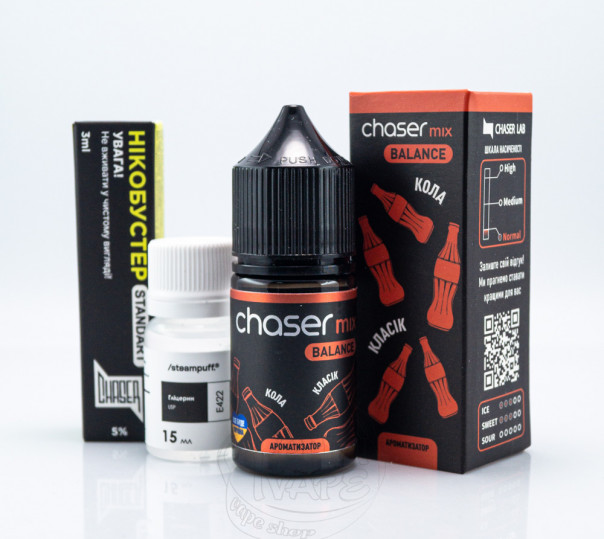 Рідина Chaser Mix Balance Salt Кола 30ml 50mg (набір компонентів)