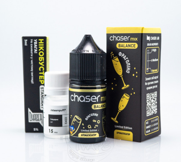 Жидкость Chaser Mix Balance Salt Фраголино 30ml 65mg (набор компонентов)