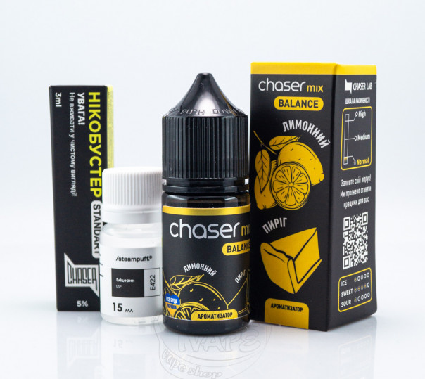 Жидкость Chaser Mix Balance Salt Лимонный пирог 30ml 65mg (набор компонентов)