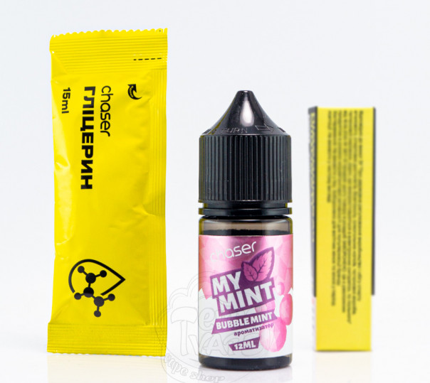 Жидкость Chaser My Mint Salt Bubble Mint 30ml 65mg со вкусом мятной жвачки (набор компонентов)