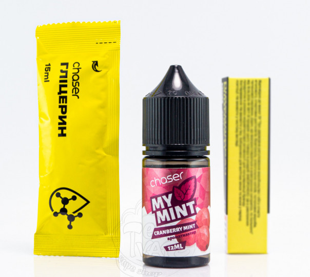 Жидкость Chaser My Mint Salt Cranberry Mint 30ml 65mg со вкусом клюквы и мяты (набор компонентов)