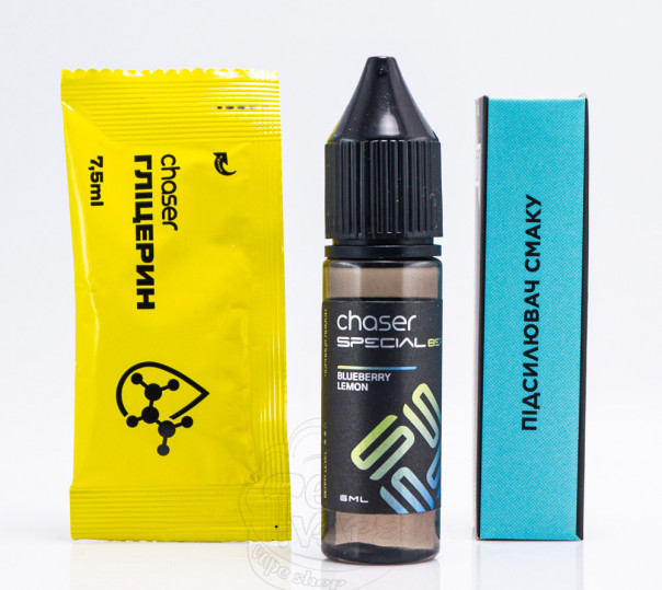Рідина Chaser Special Berry Salt Blueberry Lemon 15ml 50mg зі смаком чорниці з лимоном (набір компонентів)