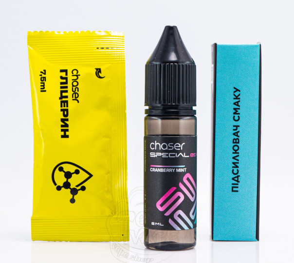 Рідина Chaser Special Berry Salt Cranberry Mint 15ml 50mg зі смаком журавлини з м'ятою (набір компонентів)