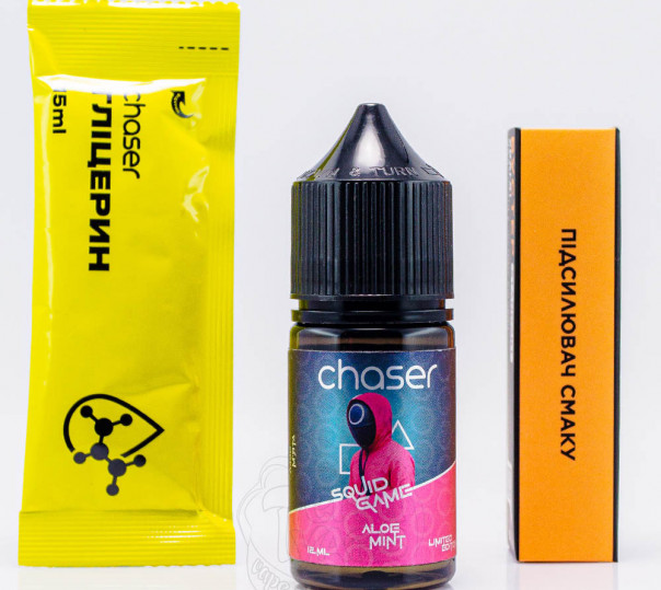Жидкость Chaser Squid Game Salt Aloe Mint 30ml 50mg со вкусом алоэ и мяты (набор компонентов)