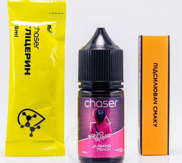 Жидкость Chaser Squid Game Salt Jasmine Peach 30ml 50mg со вкусом персика и жасмина (набор компонентов)