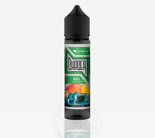 Жидкость Chaser Black Organic Bali Triple Shot 60ml 0mg без никотина со вкусом манго, маракуйи и апельсина с холодком