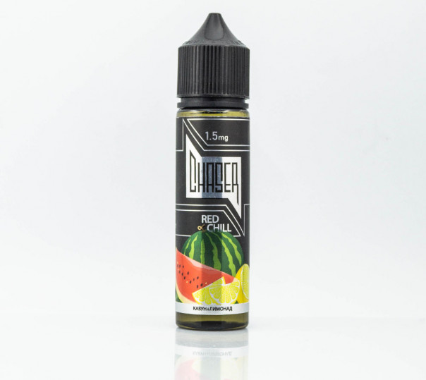 Рідина Chaser Black Organic Red Chill 60ml 0mg без нікотину зі смаком кавунового лимонаду без нікотину