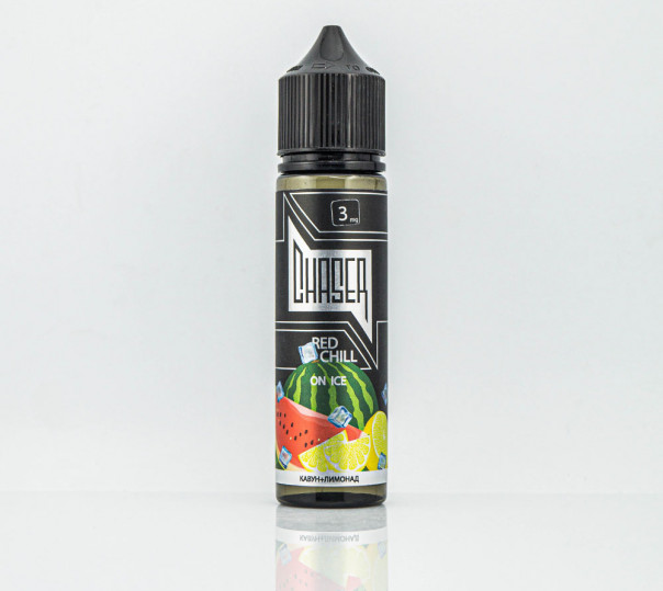 Рідина Chaser Black Organic Red Chill on Ice 60ml 0mg без нікотину зі смаком кавунового лимонаду з холодком