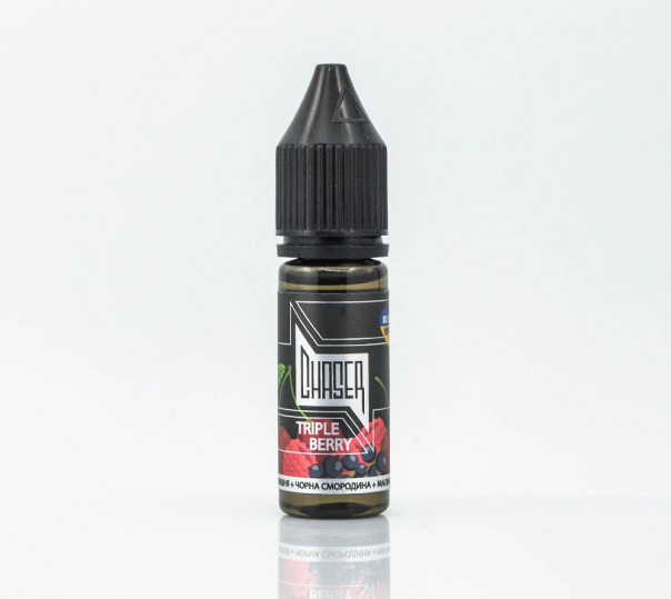 Рідина Chaser Black Salt Triple Berry 15ml 30mg на сольовому нікотині зі смаком ягід