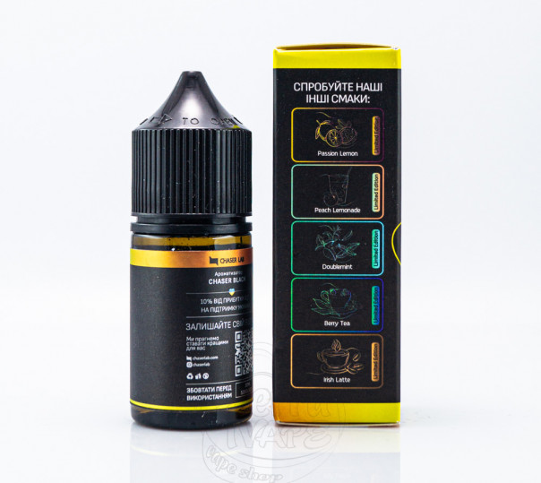 Рідина Chaser Black Balance Salt Banana Apple 30ml 30mg на сольовому нікотині зі смаком банану та яблука