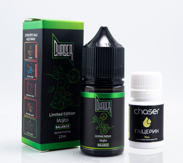 Рідина Chaser Black Balance Salt Mojito 30ml 50mg зі смаком мохіто (набір компонентів)