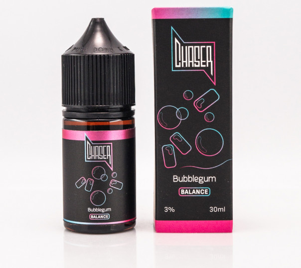 Жидкость Chaser Black Salt New Bubblegum 30ml 30mg на солевом никотине со вкусом жвачки