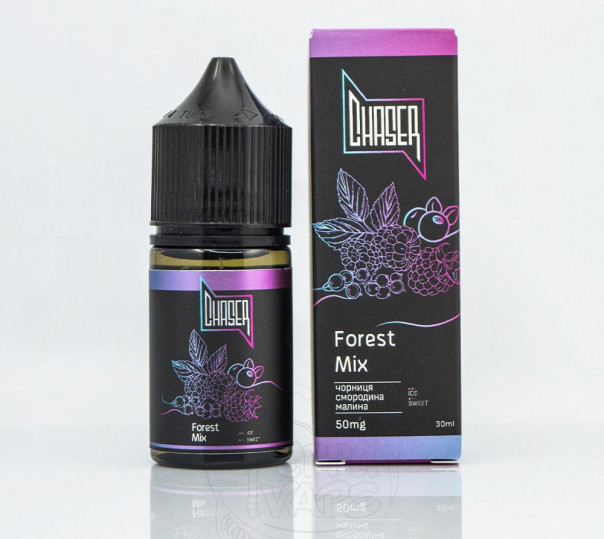 Рідина Chaser Black Salt New Forest Mix 30ml 30mg на сольовому нікотині зі смаком лісових ягід