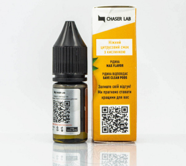 Рідина Chaser For Pods Salt Мандарин 10ml 30mg на сольовому нікотині