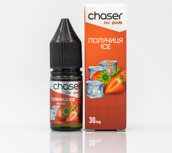 Рідина Chaser For Pods Salt Полуниця Ice 10ml 30mg на сольовому нікотині