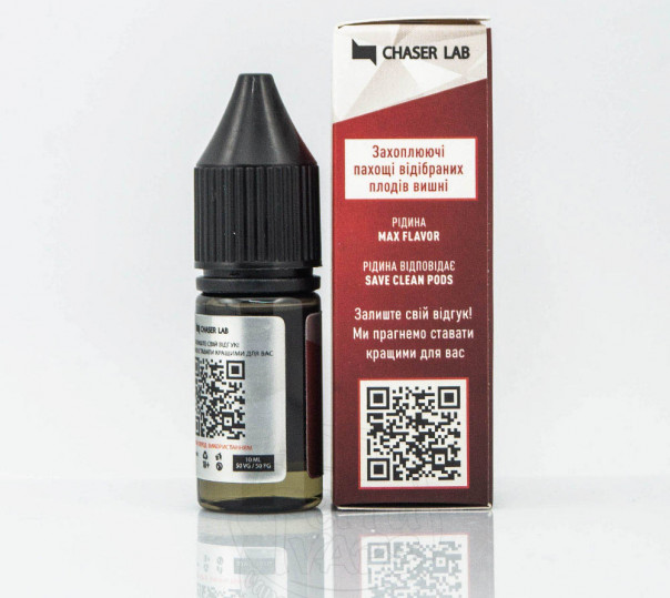 Жидкость Chaser For Pods Salt Вишня 10ml 30mg на солевом никотине