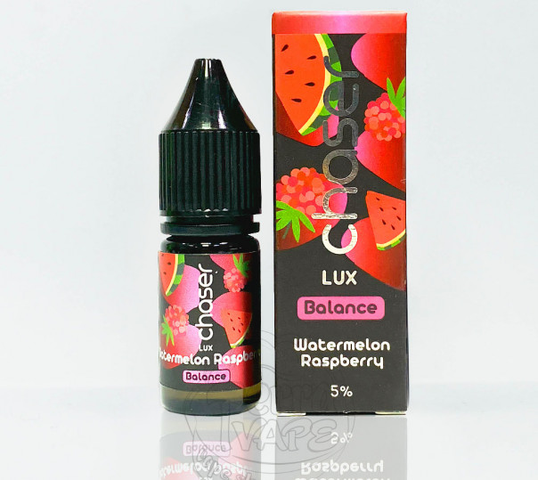 Рідина Chaser Lux Salt Watermelon Raspberry 11ml 30mg на сольовому нікотині зі смаком кавуна та малини