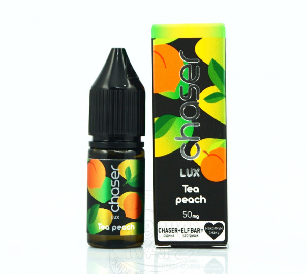 Рідина Chaser Lux Salt Peach Tea 11ml 30mg на сольовому нікотині зі смаком персикового чаю