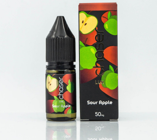 Жидкость Chaser Lux Salt Sour Apple 11ml 30mg на солевом никотине со вкусом кислого яблока