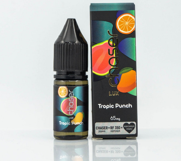 Рідина Chaser Lux Salt Tropic Punch 11ml 30mg на сольовому нікотині зі смаком манго та апельсина